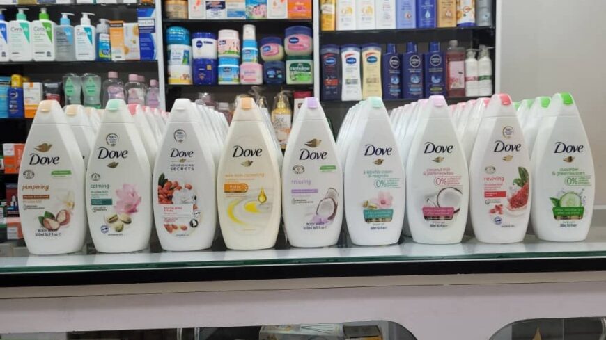 Dove shower gels