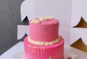 3.5kgs buttercream two tiered cake