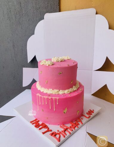 3.5kgs buttercream two tiered cake