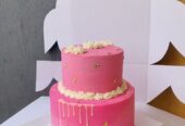 3.5kgs buttercream two tiered cake