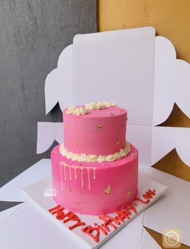 3.5kgs buttercream two tiered cake