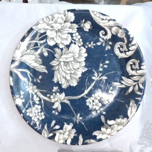 set of 6 plates platter