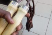 Leather skipping rope