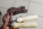 Leather skipping rope