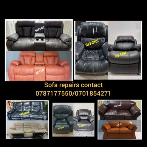 We repair damaged sofas