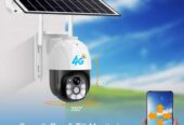 Solar outdoor security CCTV cameras