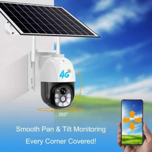 Solar outdoor security CCTV cameras